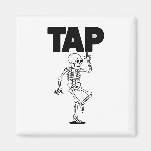 Dance Lover Skeleton Dancing Teacher Dancer gestoc Magnet (Vorne)