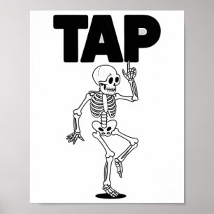 Dance Lover Skeleton Dancing Teacher Dancer gestoc Poster