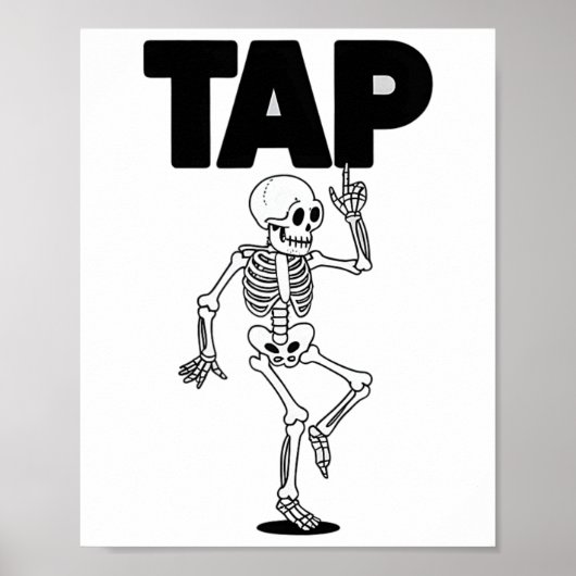 Dance Lover Skeleton Dancing Teacher Dancer gestoc Poster (Vorne)