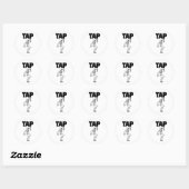 Dance Lover Skeleton Dancing Teacher Dancer gestoc Runder Aufkleber (Blatt)