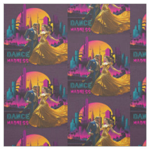 Dance Madness Couple in den Straßen von Neon City Stoff