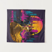 Dance Madness Couple in den Straßen von Neon City Wandteppich (Vorderseite (Horizontal))