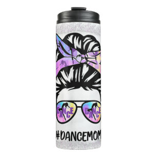 Dance Mama gebleicht Shirt Dance Life Messy Bun Thermosbecher