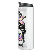 Dance Mama gebleicht Shirt Dance Life Messy Bun Thermosbecher (Nach rechts gedreht)