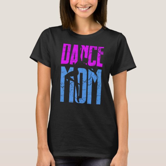 Dance Mama Leopard Tanz Mama Muttertag T-Shirt (Vorderseite)
