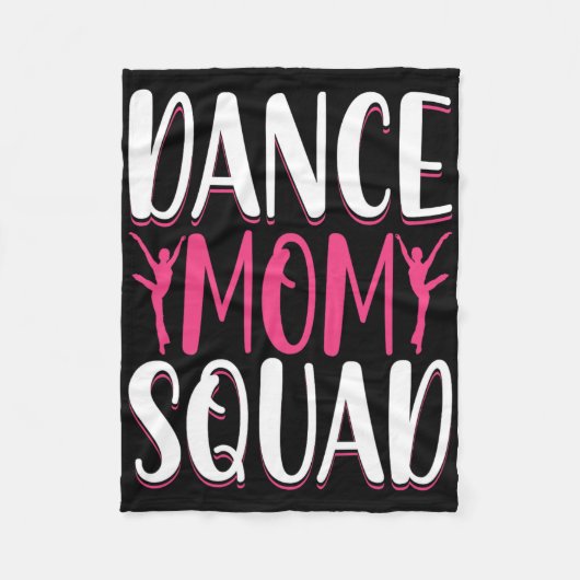 Dance Mama Squad - Dance Lover Dancer Mama Funny M Fleecedecke (Vorderseite)