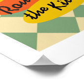 Dance Me Round the Kitchen Retro-Druck Poster (Ecke)