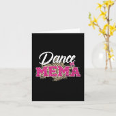 Dance Mema Leopard Funny Dancing Mema Muttertag Karte (Gelbe Blume)