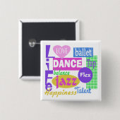 Dance Mix Button (Vorne & Hinten)