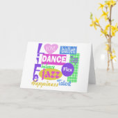 Dance Mix Karte (Gelbe Blume)