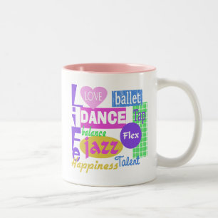 Dance Mix Zweifarbige Tasse
