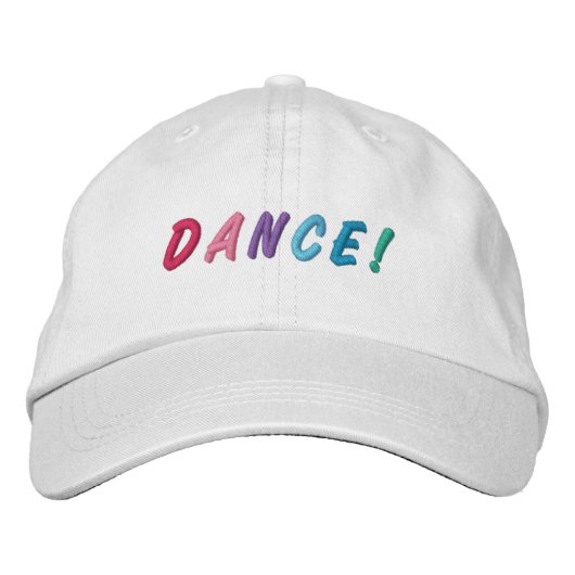Dance Multicfarbig bestickte Cap 2 Bestickte Kappe (Vorderseite)