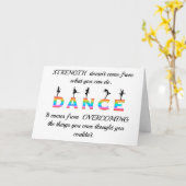 Dance, multicoloured karte (Gelbe Blume)