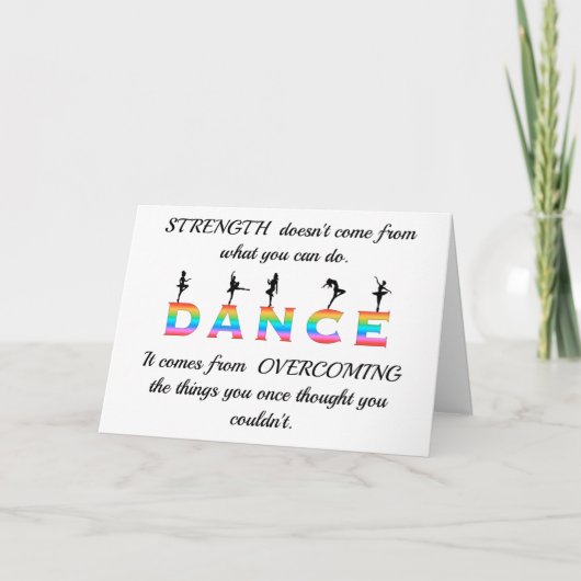 Dance, multicoloured karte (Vorderseite)