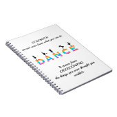 Dance, multicoloured notizblock (Rechte Seite)