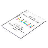 Dance, multicoloured notizblock (Linke Seite)