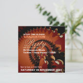 Dance Music Abschluss Special Party Einladungen (Stehend Vorderseite)