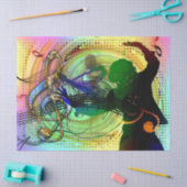 Dance Music Dancer Decoupage Seidenpapier (Basteln)