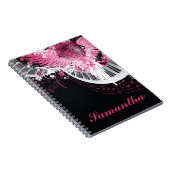 Dance Music Disco Ball Piano Musik Notizblock (Rechte Seite)