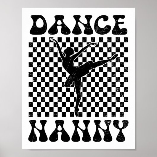 Dance Nanny Dance Lover Mütter Day Poster (Vorne)