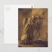 Dance of Death by Adriaen van de Venne Postkarte (Vorne/Hinten)