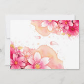 Dance of Dolphins Girl Baby Shower Einladung (Rückseite)