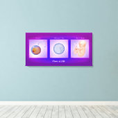 Dance of Life Pregnancy Art Canvas Print Leinwanddruck (Insitu (Holzboden))