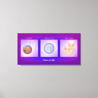 Dance of Life Pregnancy Art Canvas Print Leinwanddruck