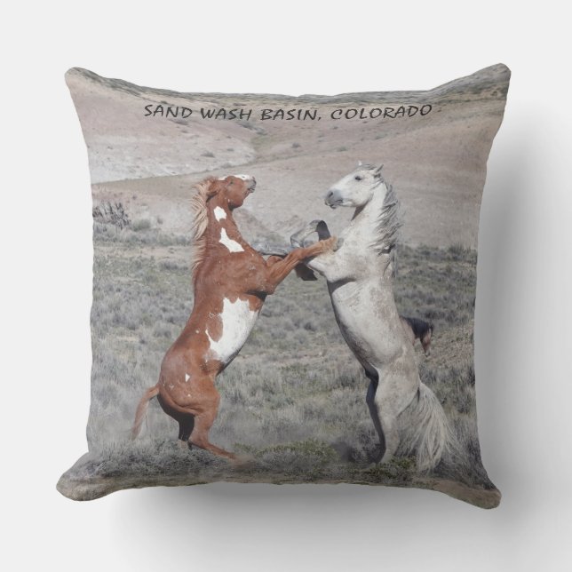 DANCE OF THE STALLIONS PATIO PILLOW KISSEN (Vorderseite)