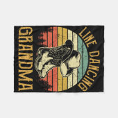 Dance Oma Dancing Country Mu Fleecedecke (Vorderseite (Horizontal))
