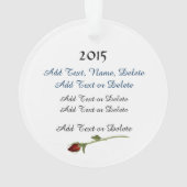 Dance Ornament - Competition Ballroom Dancing (Rückseite)