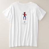 Dance Parent Erinnerung Apple Große Größe T-Shirt (Design Rückseite)