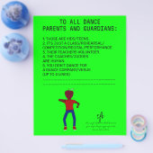 Dance Parent Erinnerung Apple Limon Flyer (Einzeln)