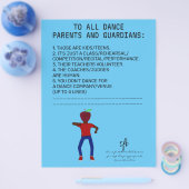 Dance Parent Erinnerung Apple Sky Blue Flyer (Einzeln)