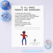 Dance Parent Erinnerung Apple White Flyer (Einzeln)