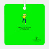 Dance Parent Erinnerung Banana Limon Ornament Aus Metall (Rückseite)