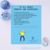 Dance Parent Erinnerung Banana Sky Blue Flyer (Einzeln)
