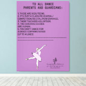 Dance Parent Erinnerung Sheep Lavender Leinwanddruck (Insitu (Holzboden))