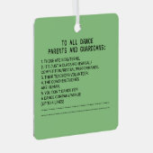 Dance Parent Erinnerung Sheep Sage Ornament Aus Metall (Vorderseite Rechts)