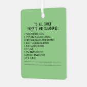 Dance Parent Erinnerung Sheep Sage Ornament Aus Metall (Vorderseite links)