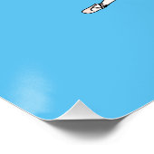 Dance Parent Erinnerung Sheep Sky Blue Poster (Ecke)