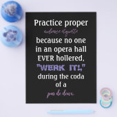 Dance Parters Audience Etiquette Lavender Flyer (Einzeln)