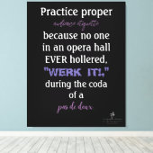 Dance Parters Audience Etiquette Lavender Leinwanddruck (Insitu (Holzboden))