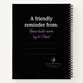 Dance Parters Audience Etiquette Lavender Notizblock (Rückseite)