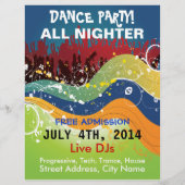 Dance Party All Nighter Flyer (Hinten)