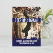 Dance Party Bar Mitzvah Einladung (Stehend Vorderseite)