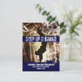 Dance Party Bar Mitzvah Save the Date Ankündigungspostkarte (Stehend Vorderseite)