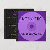 Dance Party CD Einladung (Vorne/Hinten)