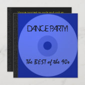 Dance Party CD Einladung (Vorne/Hinten)