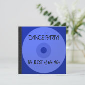 Dance Party CD Einladung (Stehend Vorderseite)